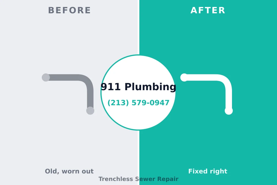 Before and after: plumbing repair Millington, NJ